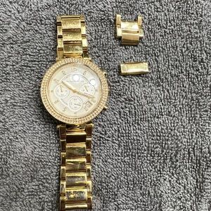 Womens gold Michael Kors watch